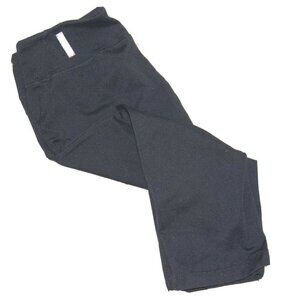 Zella Black Capri Crop Pant Legging Run Yoga Fitted Wide Waistband Women XS